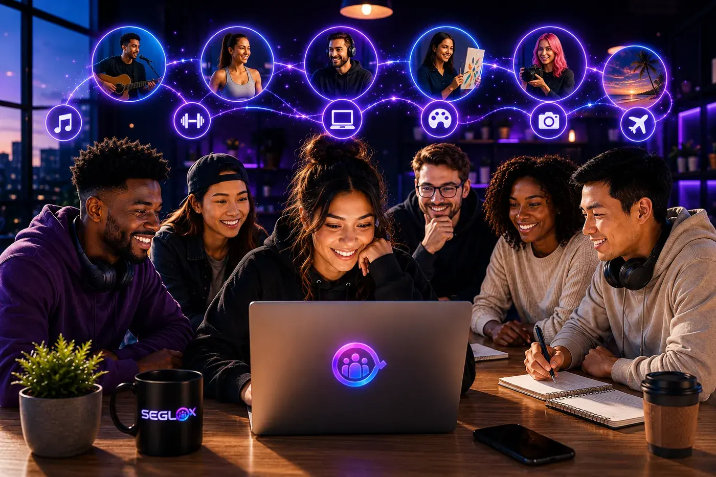 Members connecting inside Seglox communities